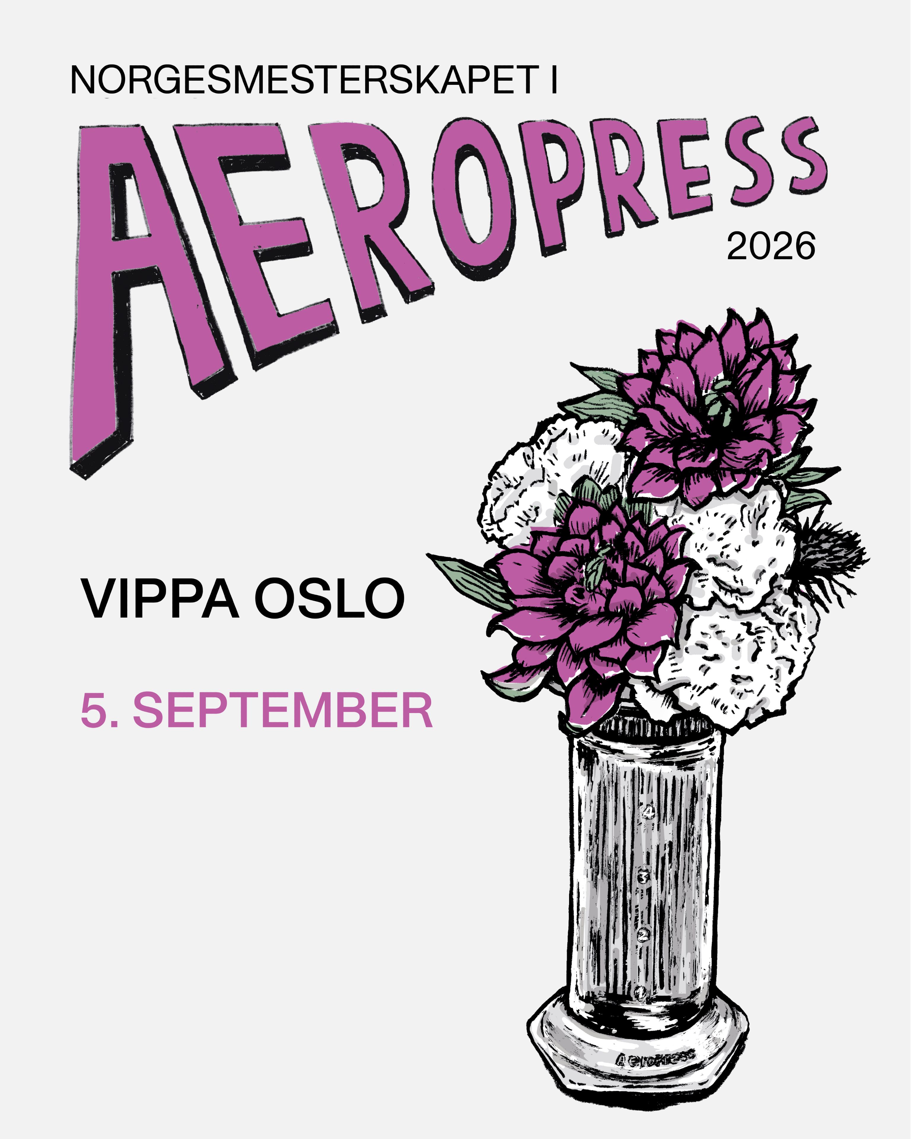NM i AeroPress 2026 Plakat